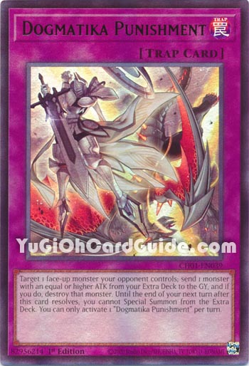 Yu-Gi-Oh Card: Dogmatika Punishment