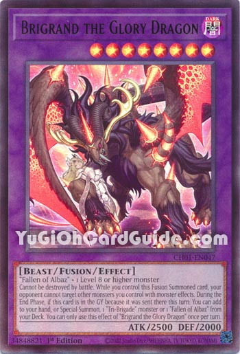 Yu-Gi-Oh Card: Brigrand the Glory Dragon