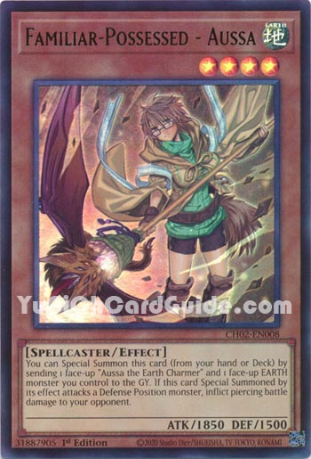 Yu-Gi-Oh Card: Familiar-Possessed - Aussa