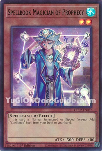 Yu-Gi-Oh Card: Spellbook Magician of Prophecy