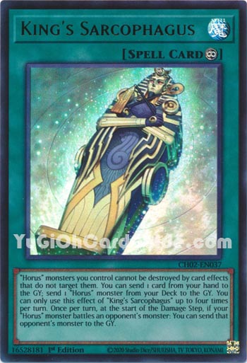 Yu-Gi-Oh Card: King's Sarcophagus