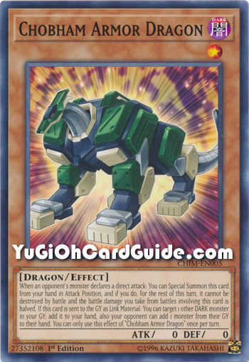 Yu-Gi-Oh Card: Chobham Armor Dragon