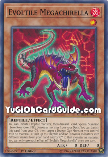 Yu-Gi-Oh Card: Evoltile Megachirella