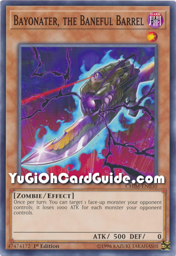 Yu-Gi-Oh Card: Bayonater, the Baneful Barrel