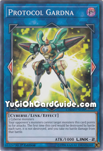 Yu-Gi-Oh Card: Protocol Gardna