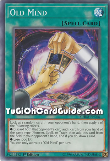 Yu-Gi-Oh Card: Old Mind