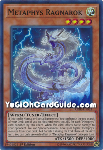 Yu-Gi-Oh Card: Metaphys Ragnarok