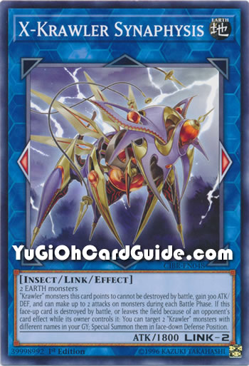 Yu-Gi-Oh Card: X-Krawler Synaphysis