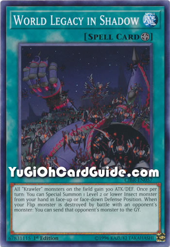 Yu-Gi-Oh Card: World Legacy in Shadow