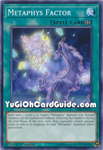Yu-Gi-Oh Card: Metaphys Factor