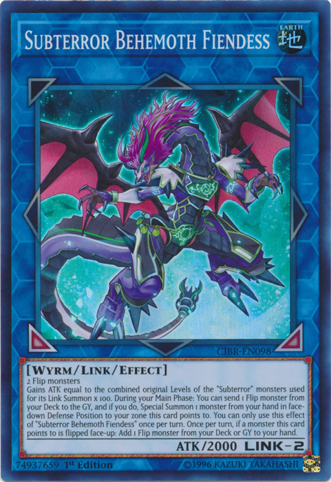Yu-Gi-Oh Card: Subterror Behemoth Fiendess
