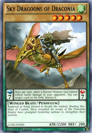 Yu-Gi-Oh Card: Sky Dragoons of Draconia