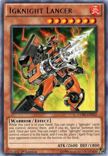 Yu-Gi-Oh Card: Igknight Lancer