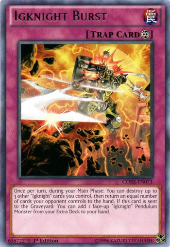 Yu-Gi-Oh Card: Igknight Burst