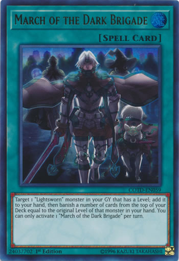 Yu-Gi-Oh Card: March of the Dark Brigade