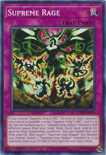 Yu-Gi-Oh Card: Supreme Rage
