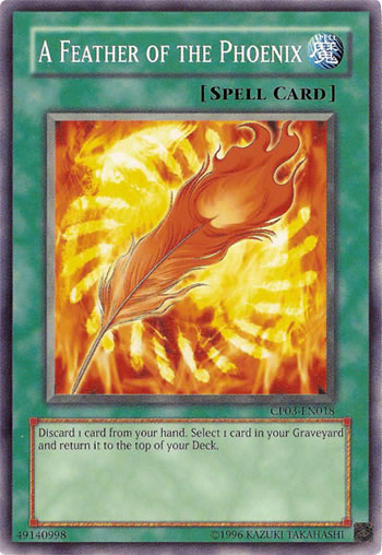 Yu-Gi-Oh Card: A Feather of the Phoenix