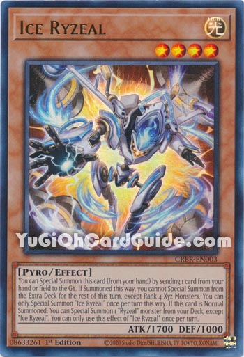 Yu-Gi-Oh Card: Ice Ryzeal