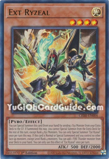 Yu-Gi-Oh Card: Ext Ryzeal