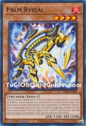 Yu-Gi-Oh Card: Palm Ryzeal