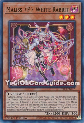 Yu-Gi-Oh Card: Maliss <P> White Rabbit