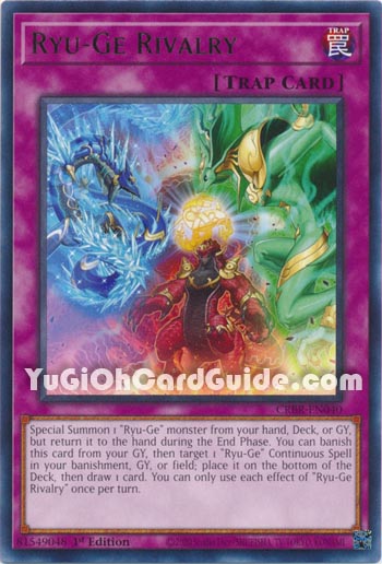 Yu-Gi-Oh Card: Ryu-Ge Rivalry