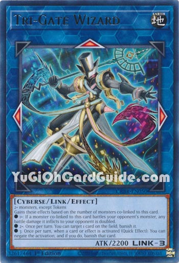 Yu-Gi-Oh Card: Tri-Gate Wizard