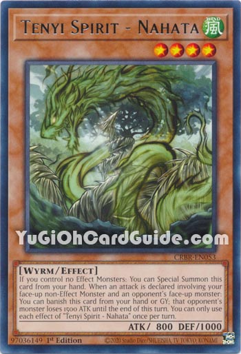 Yu-Gi-Oh Card: Tenyi Spirit - Nahata