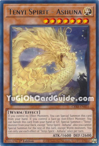 Yu-Gi-Oh Card: Tenyi Spirit - Ashuna