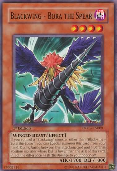 Yu-Gi-Oh Card: Blackwing - Bora the Spear