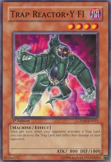 Yu-Gi-Oh Card: Trap Reactor · Y FI