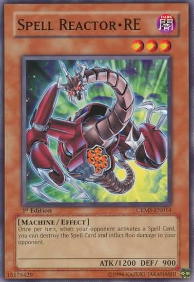 Yu-Gi-Oh Card: Spell Reactor · RE