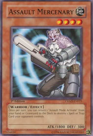 Yu-Gi-Oh Card: Assault Mercenary
