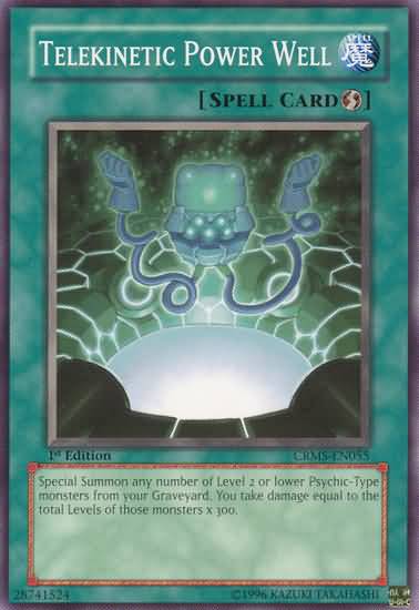 Yu-Gi-Oh Card: Telekinetic Power Well