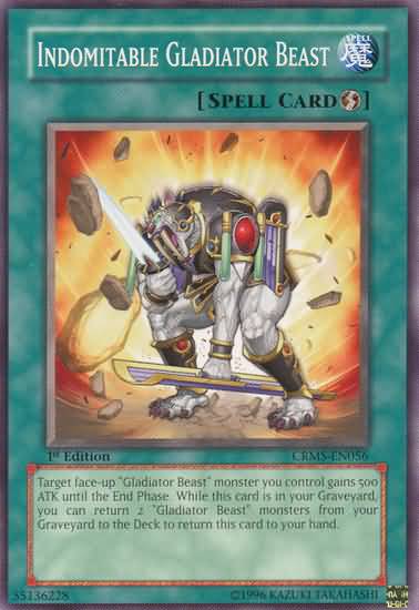 Yu-Gi-Oh Card: Indomitable Gladiator Beast