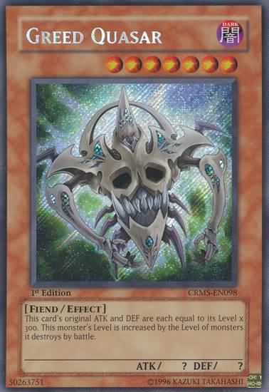 Yu-Gi-Oh Card: Greed Quasar