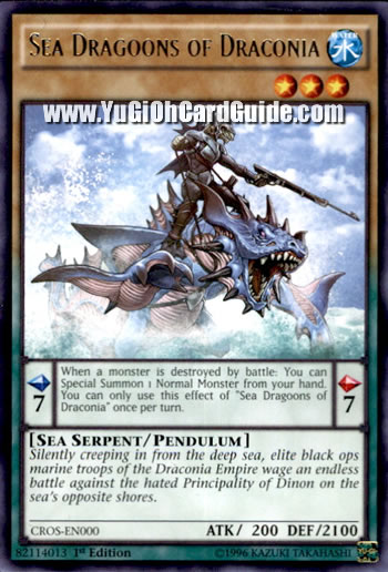Yu-Gi-Oh Card: Sea Dragoons of Draconia