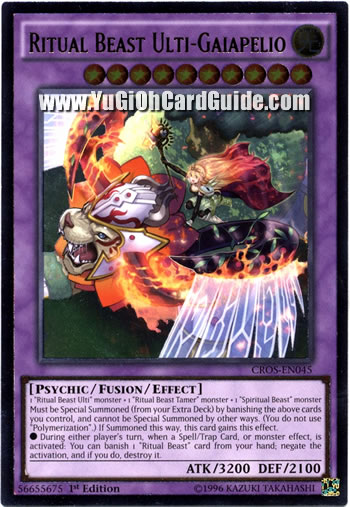 Yu-Gi-Oh Card: Ritual Beast Ulti-Gaiapelio