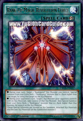 Yu-Gi-Oh Card: Rank-Up-Magic Revolution Force