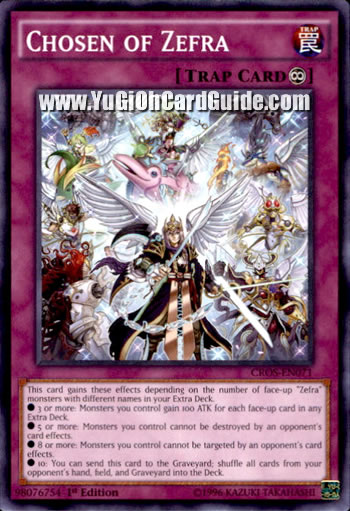 Yu-Gi-Oh Card: Chosen of Zefra