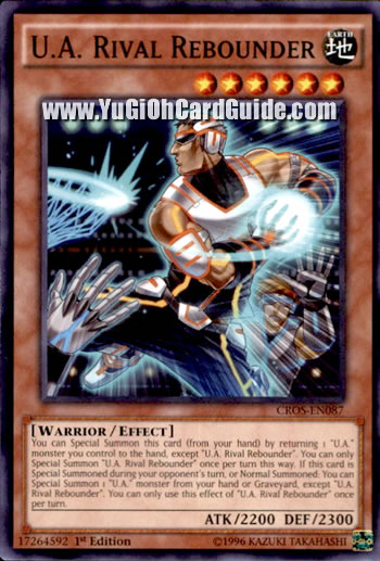 Yu-Gi-Oh Card: U.A. Rival Rebounder