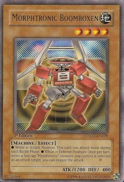 Yu-Gi-Oh Card: Morphtronic Boomboxen