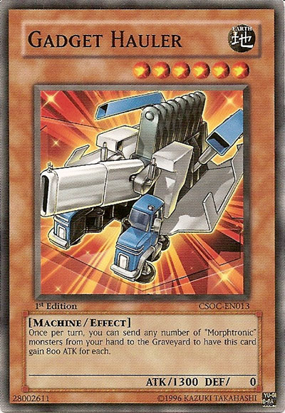 Yu-Gi-Oh Card: Gadget Hauler