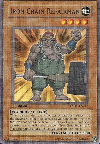 Yu-Gi-Oh Card: Iron Chain Repairman