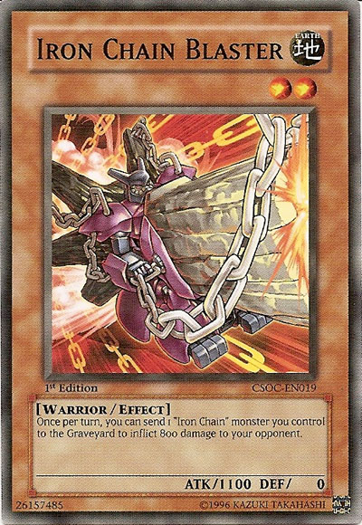 Yu-Gi-Oh Card: Iron Chain Blaster