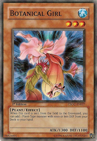 Yu-Gi-Oh Card: Botanical Girl