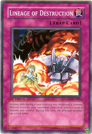 Yu-Gi-Oh Card: Lineage of Destruction