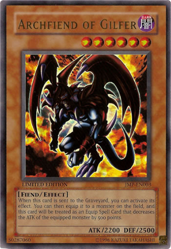 Yu-Gi-Oh Card: Archfiend of Gilfer