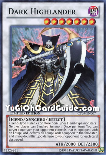 Yu-Gi-Oh Card: Dark Highlander