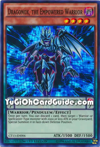 Yu-Gi-Oh Card: Dragonox, the Empowered Warrior